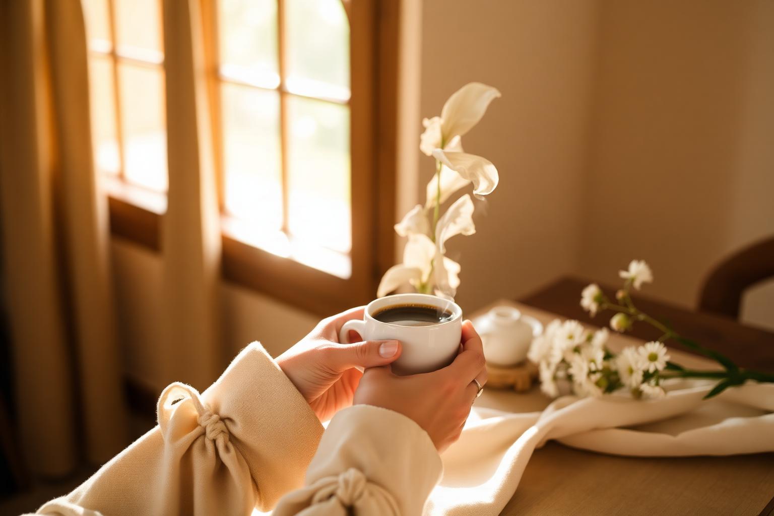Ritual matutino de café en Rebequet